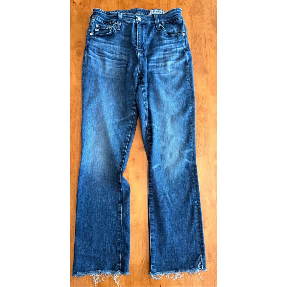 AG Adriano Goldschmied Straight Leg Jeans in Blue